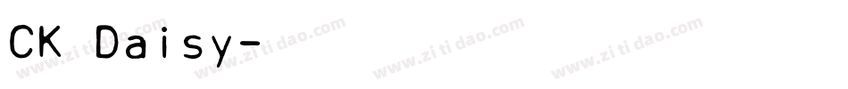 CK Daisy字体转换